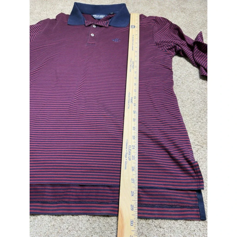 Polo Ralph Lauren Polo Golf Men's Large Long Sleeve Rugby Like Striped‎ Shirt